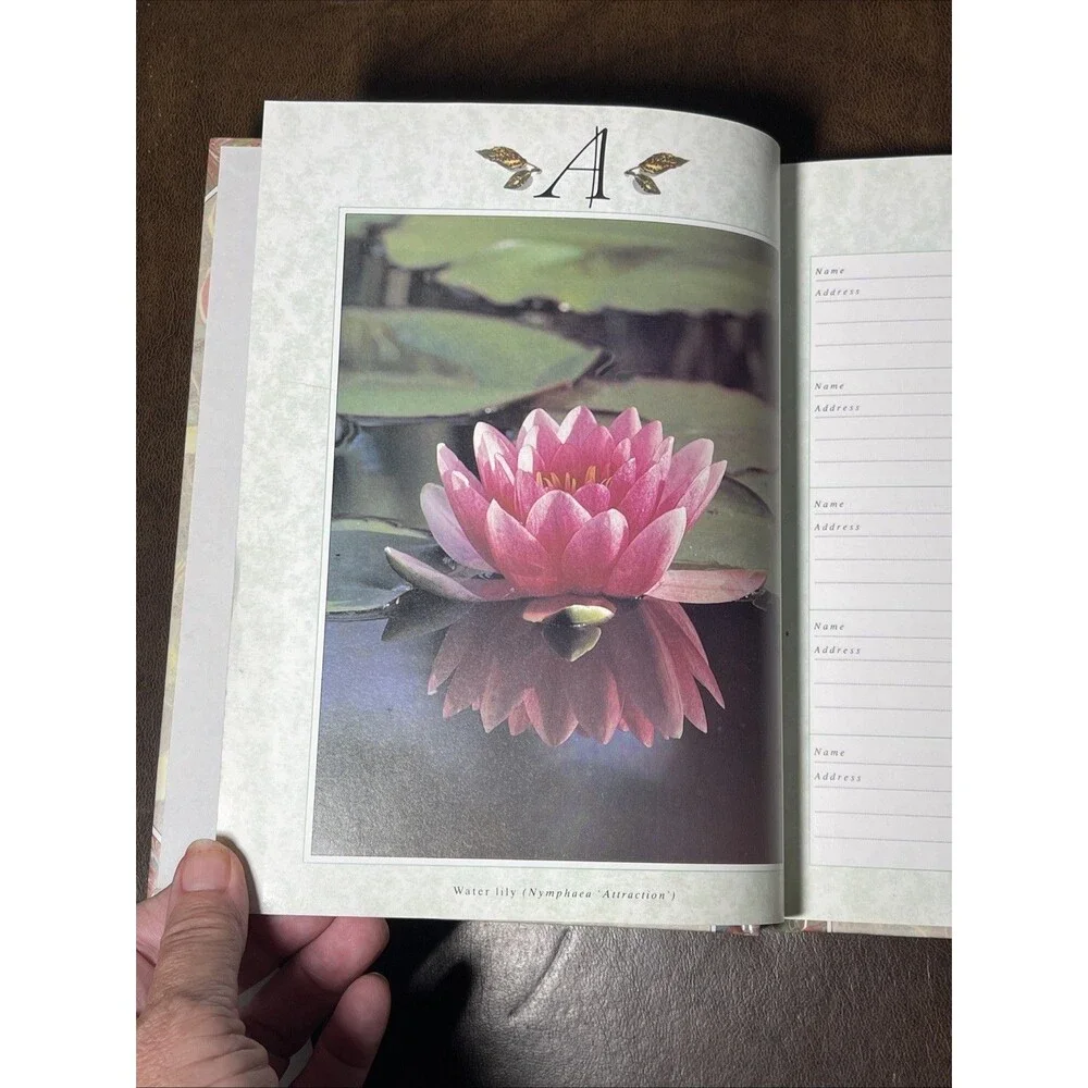 The Address and Telephone Book Names and Numbers at your Fingertips Floral 1990s